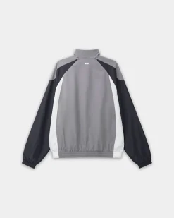 Football Track Jacket, Men - Grey