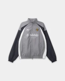 Football Track Jacket, Men - Grey