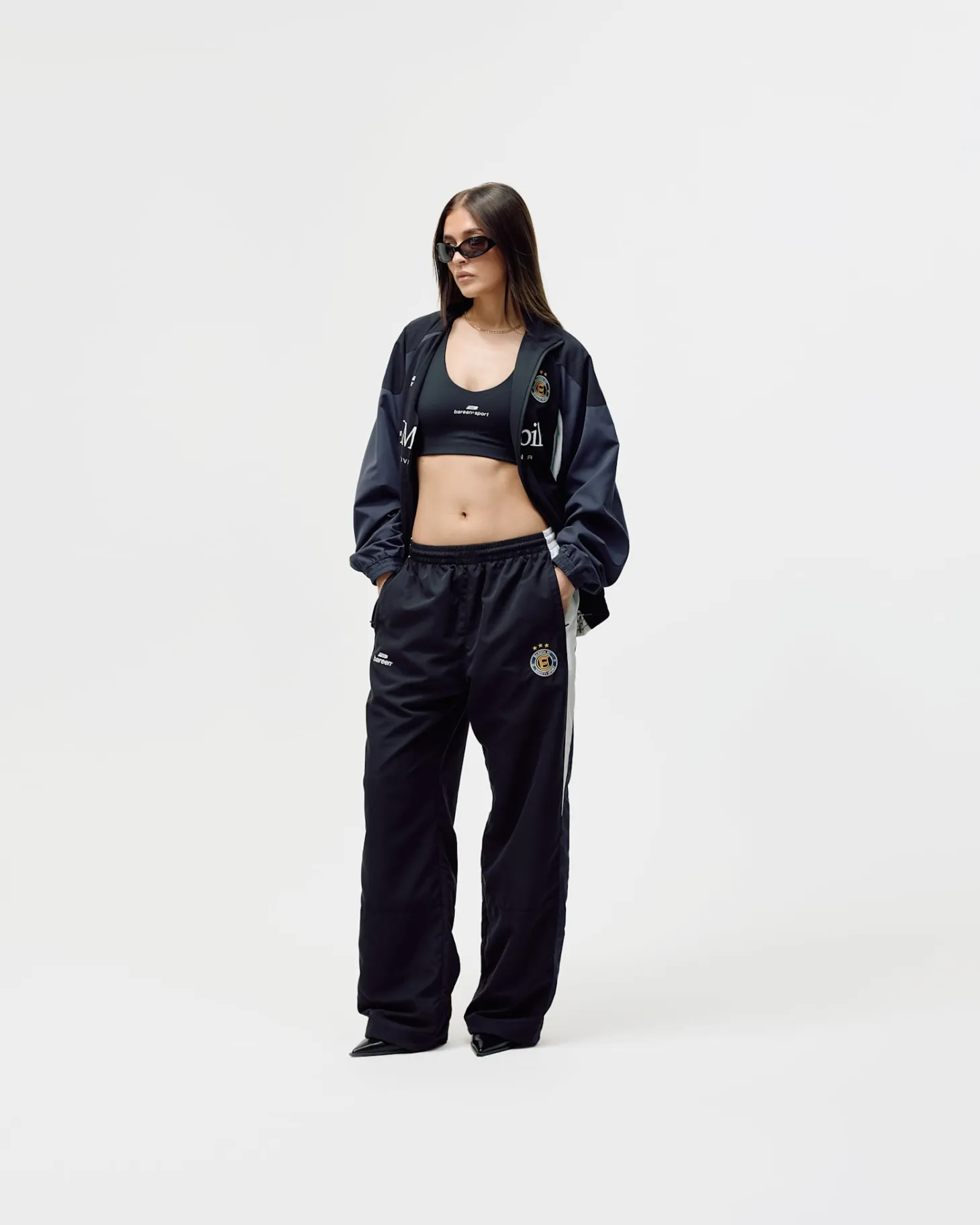 Football Track Jacket, Women - Black