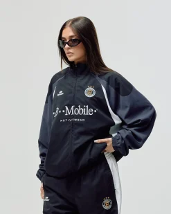 Football Track Jacket, Women - Black