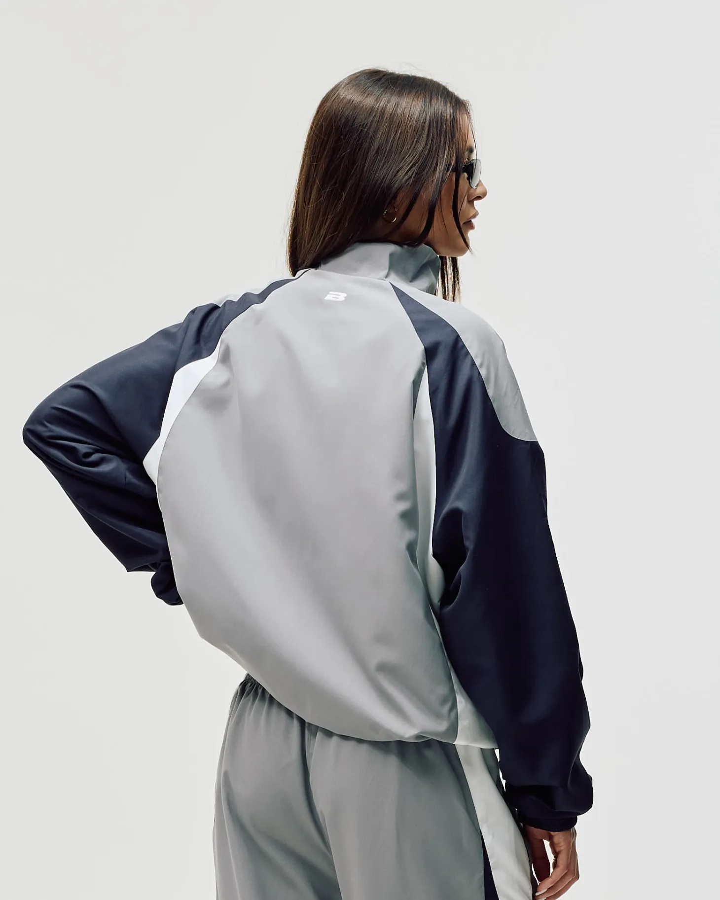 Football Track Jacket, Women - Grey