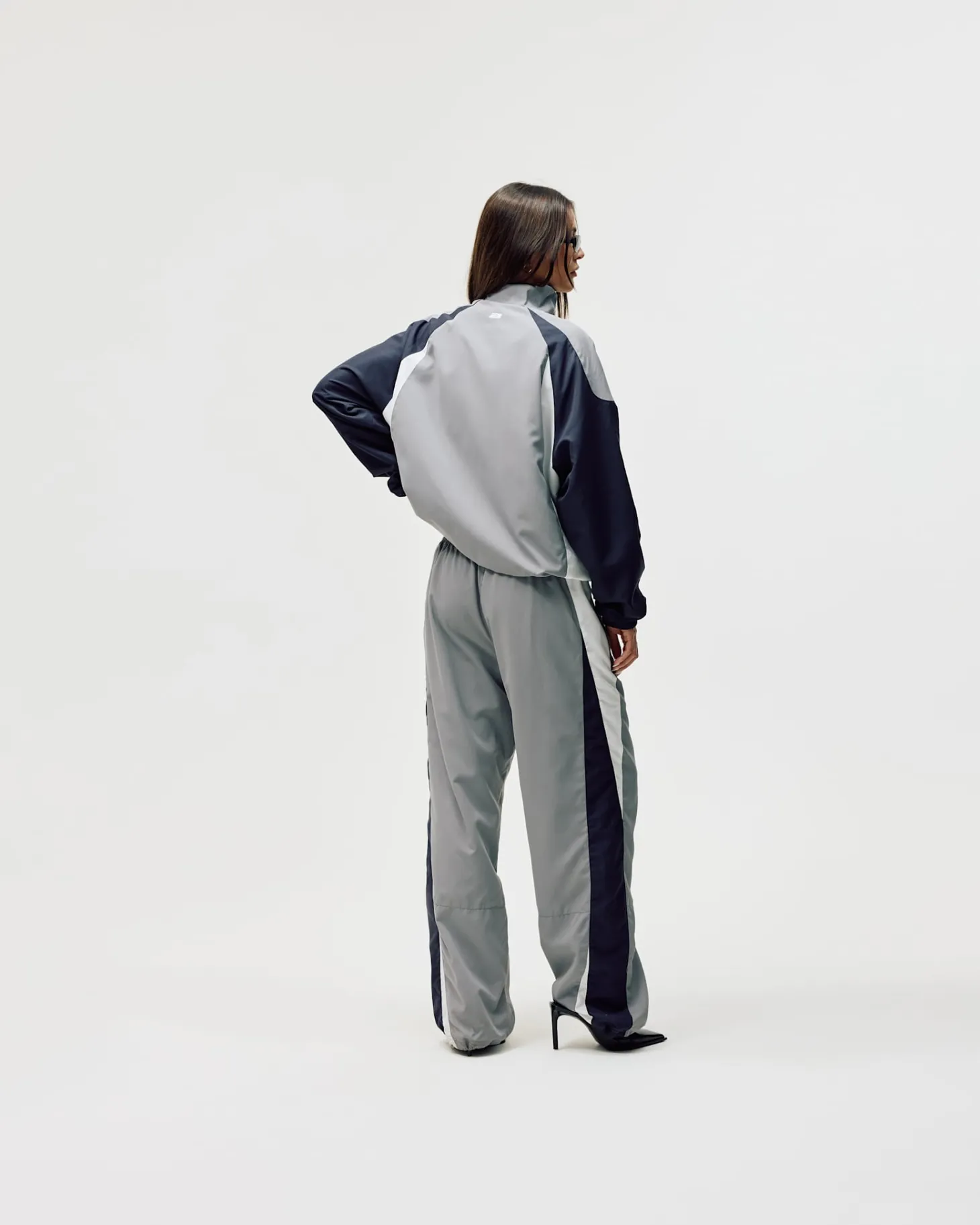 Football Track Jacket, Women - Grey