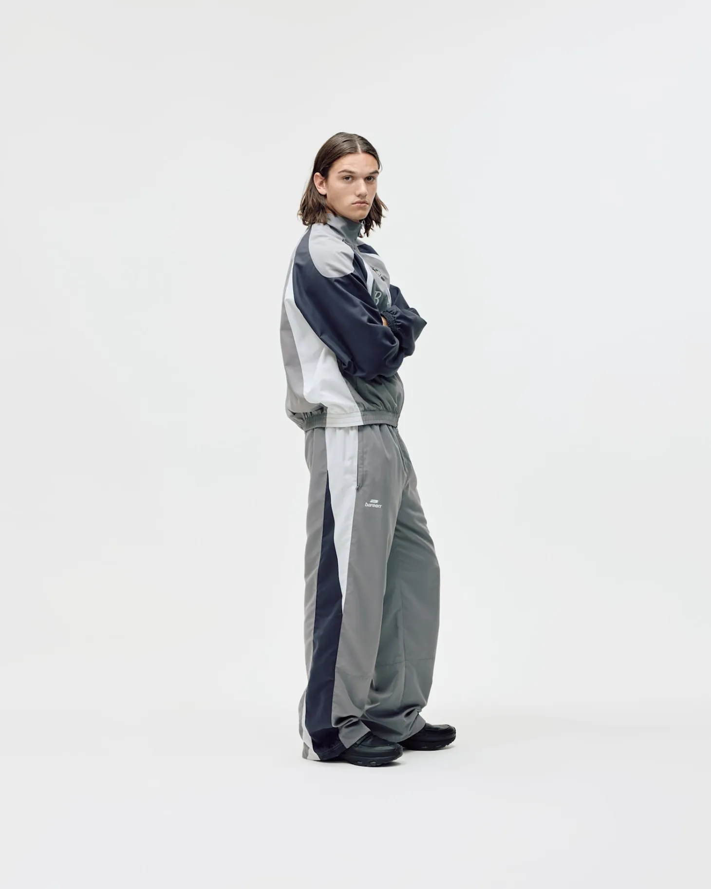 Football Track Pants, Men - Grey