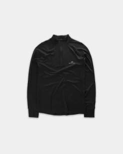 Half-Zip Midlayer Top, Men - Black
