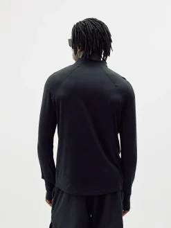 Half-Zip Midlayer Top, Men - Black