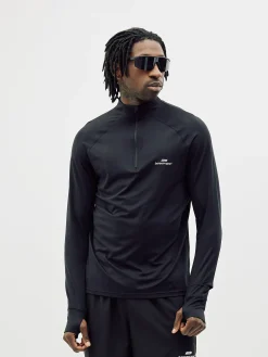 Half-Zip Midlayer Top, Men - Black