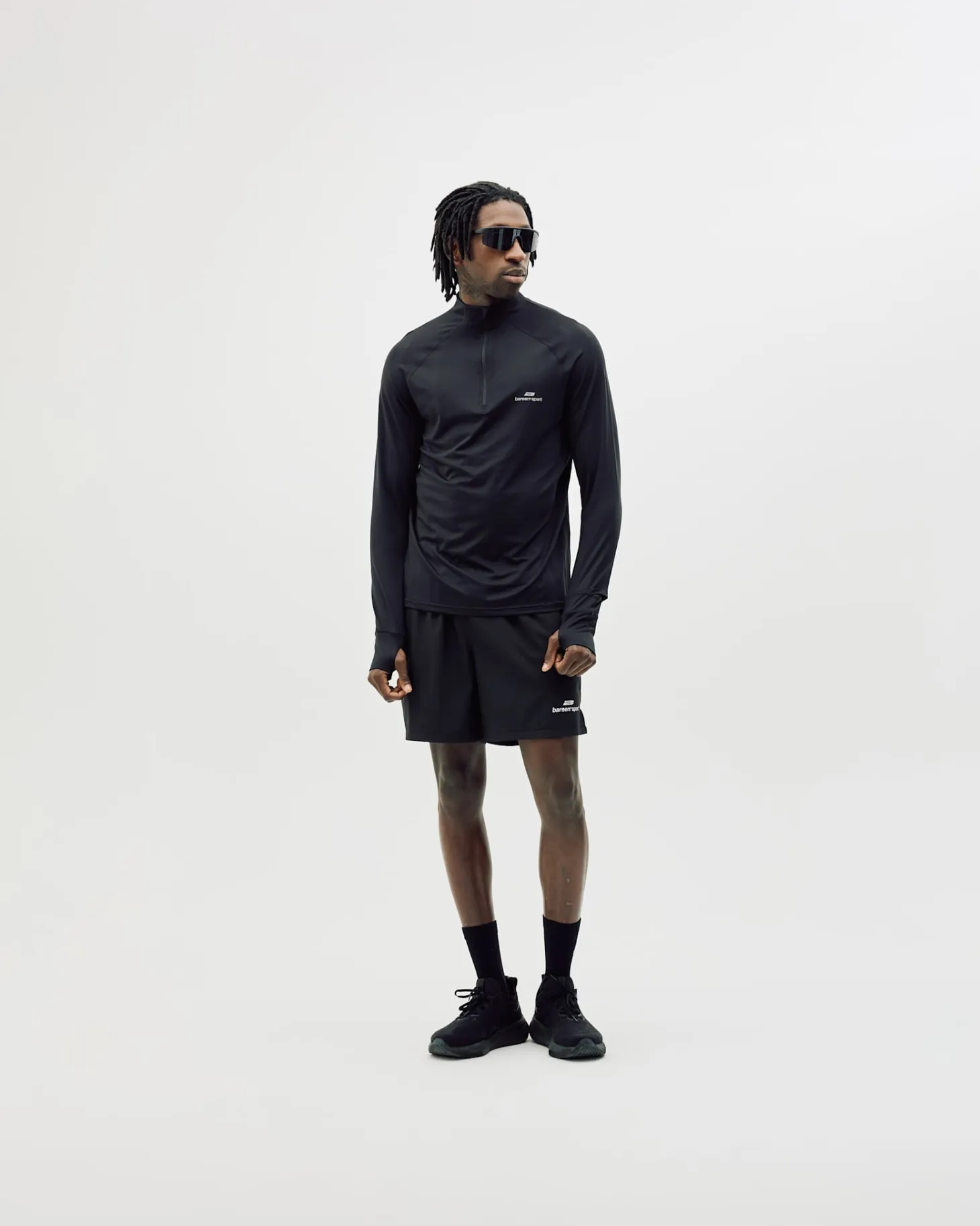 Half-Zip Midlayer Top, Men - Black
