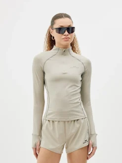 Half-Zip Midlayer Top, women - Clay