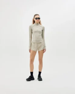 Half-Zip Midlayer Top, women - Clay