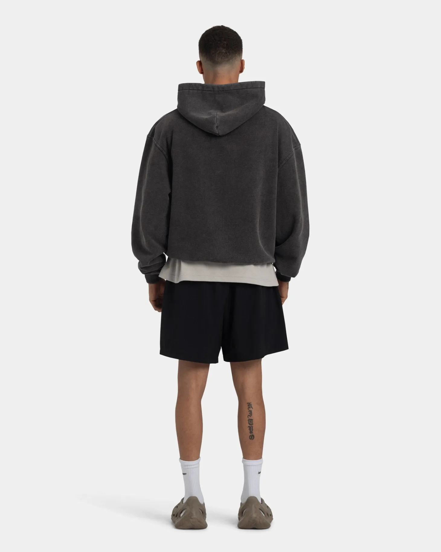 Hoodie Oversize - Acid wash - Vintage Black