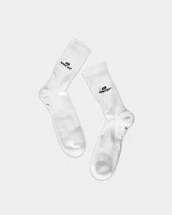 Logo athletic socks, 2-pack - White
