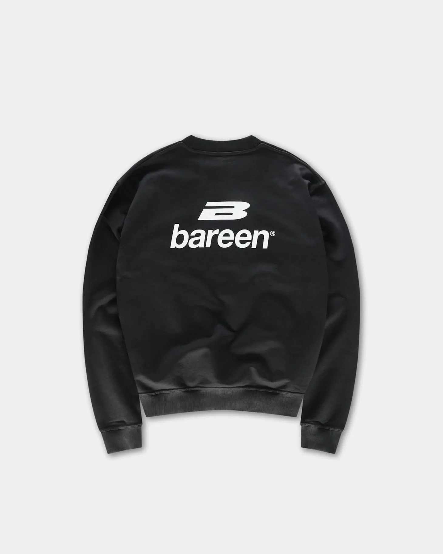 Logo Oversize Crewneck, Men - Black