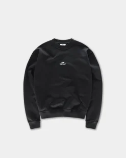 Logo Oversize Crewneck, Men - Black
