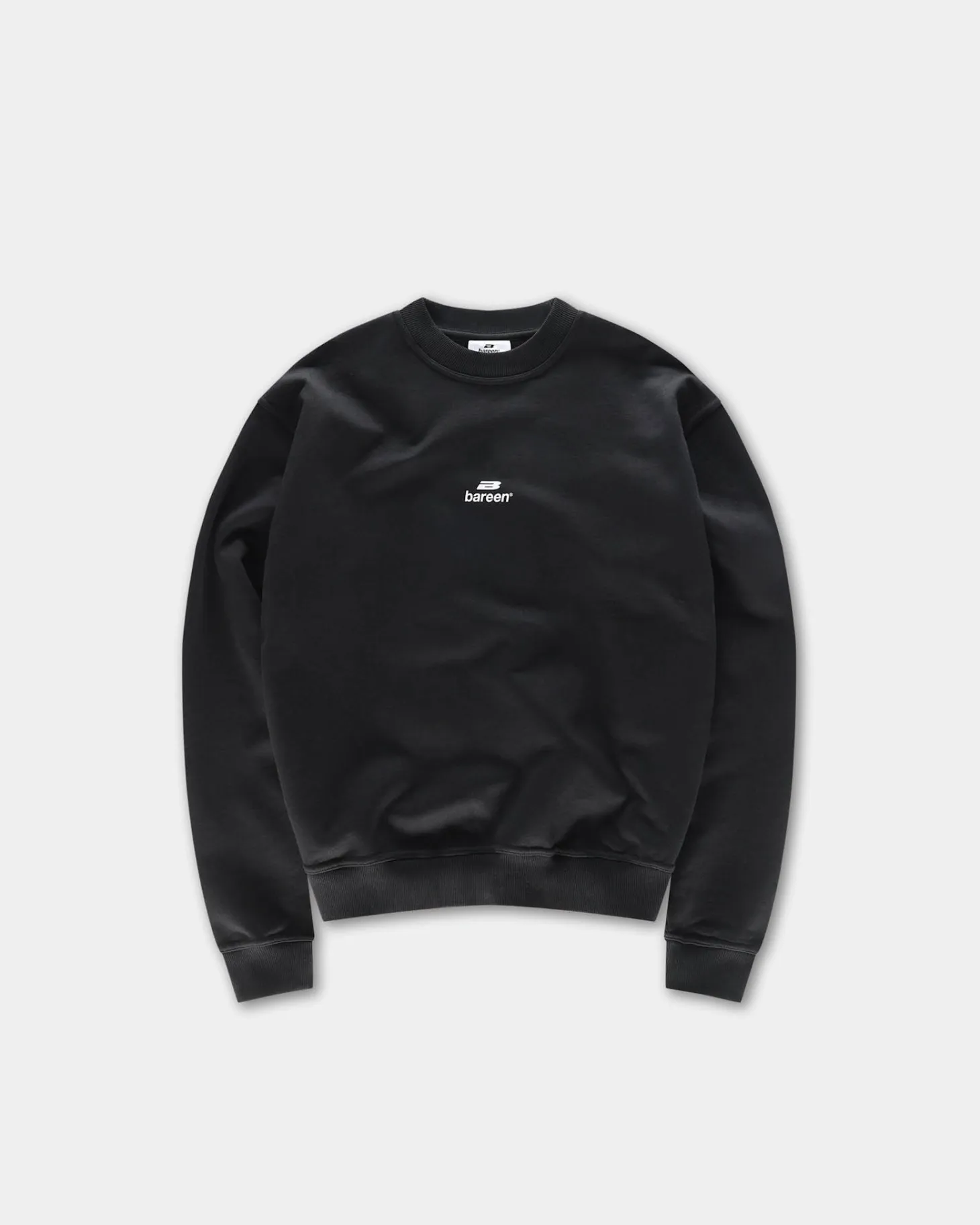 Logo Oversize Crewneck, Men - Black