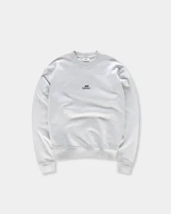 Logo Oversize Crewneck, Men - Cloudy Grey