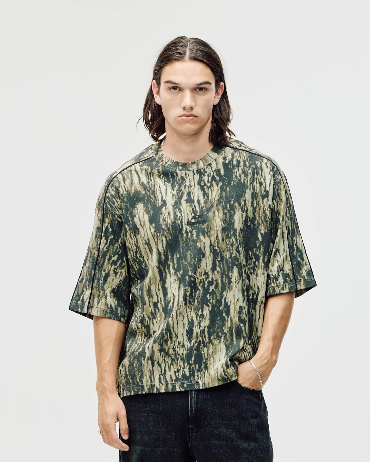 Logo Oversized Box Fit, Men - Camo