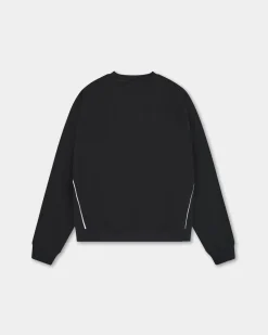 Logo Oversized Crewneck, Women - Black
