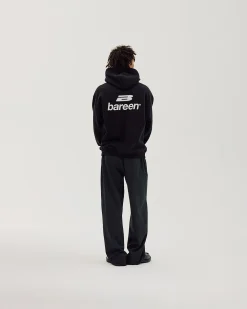 Logo Oversize Hoodie, Men - Black