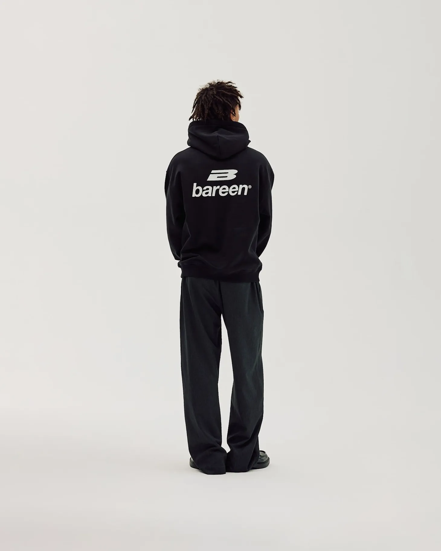 Logo Oversize Hoodie, Men - Black