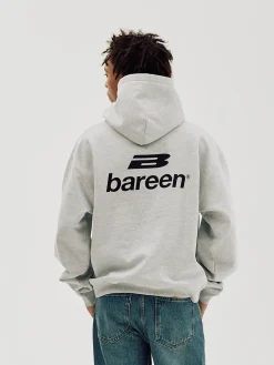 Logo Oversize Hoodie, Men - Cloudy Grey