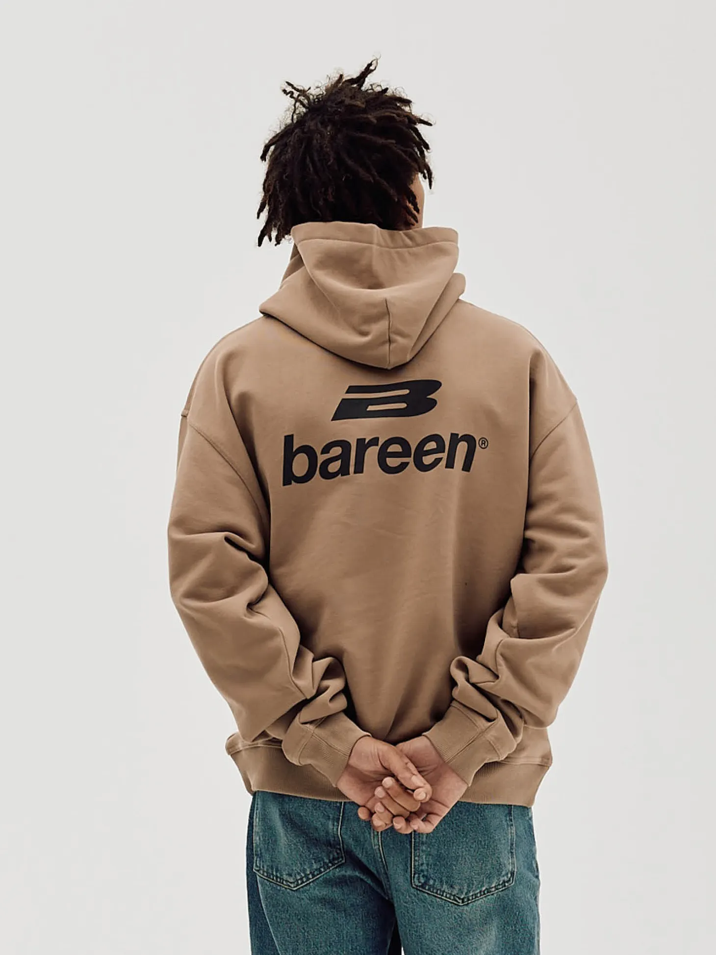 Logo Oversize Hoodie, Men - Mocha