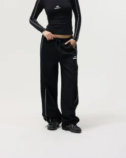 Logo Straight Leg Sweatpants, Women - Black