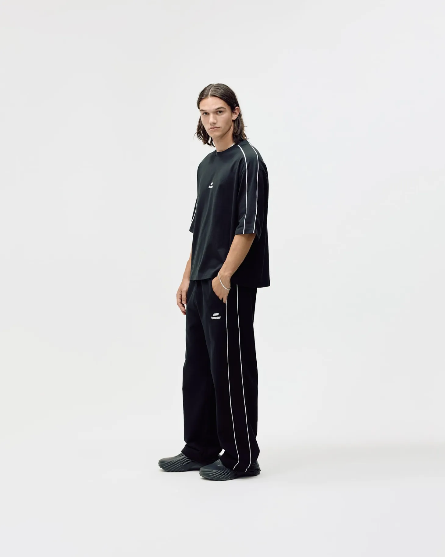 Logo Straight Leg Sweatpants, Men - Black