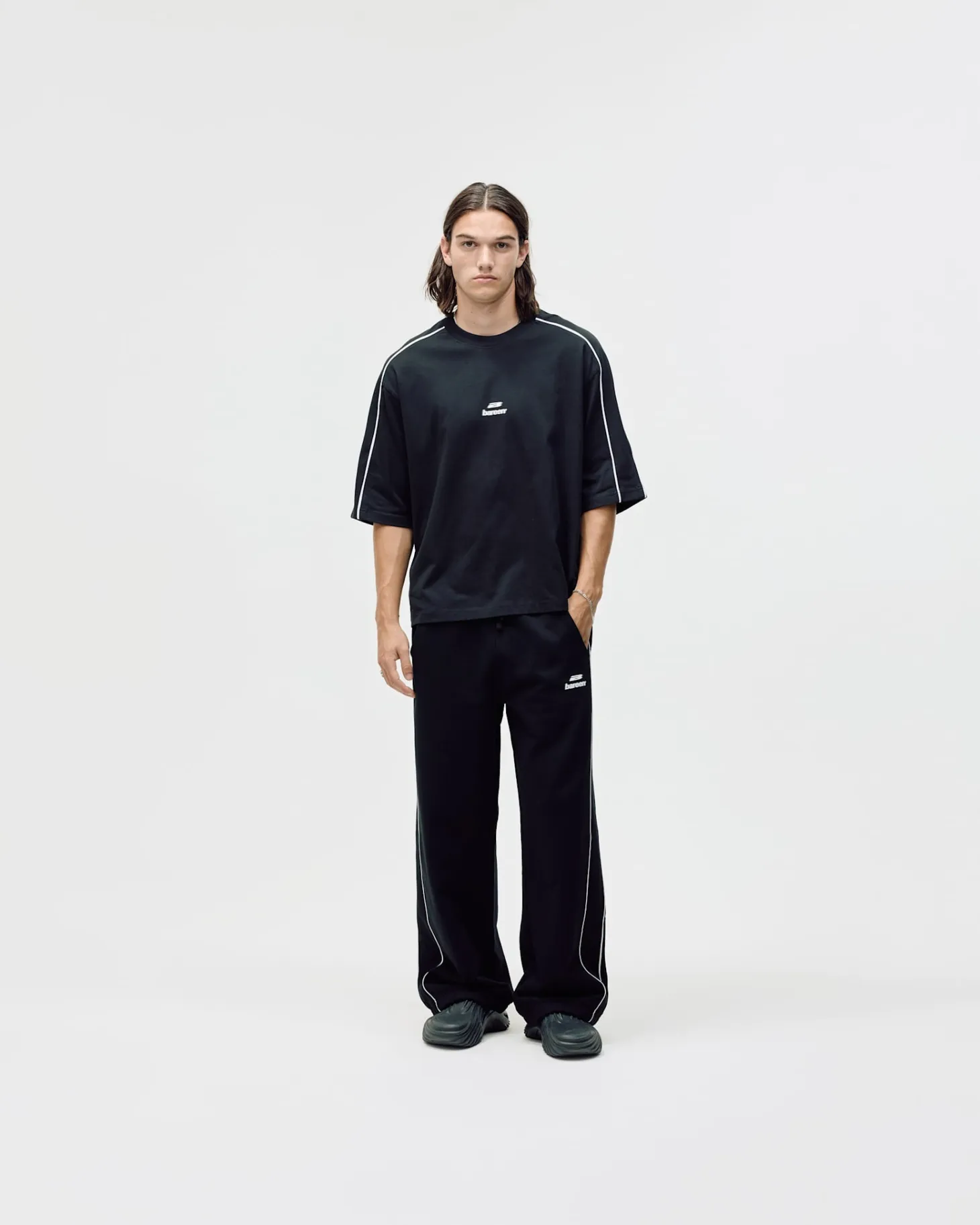 Logo Straight Leg Sweatpants, Men - Black