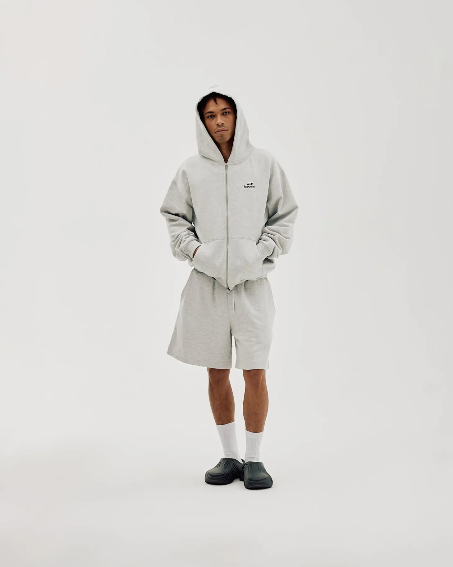 Logo Sweat Shorts, Men - Cloudy Grey