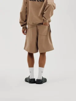 Logo Sweat Shorts, Men - Mocha
