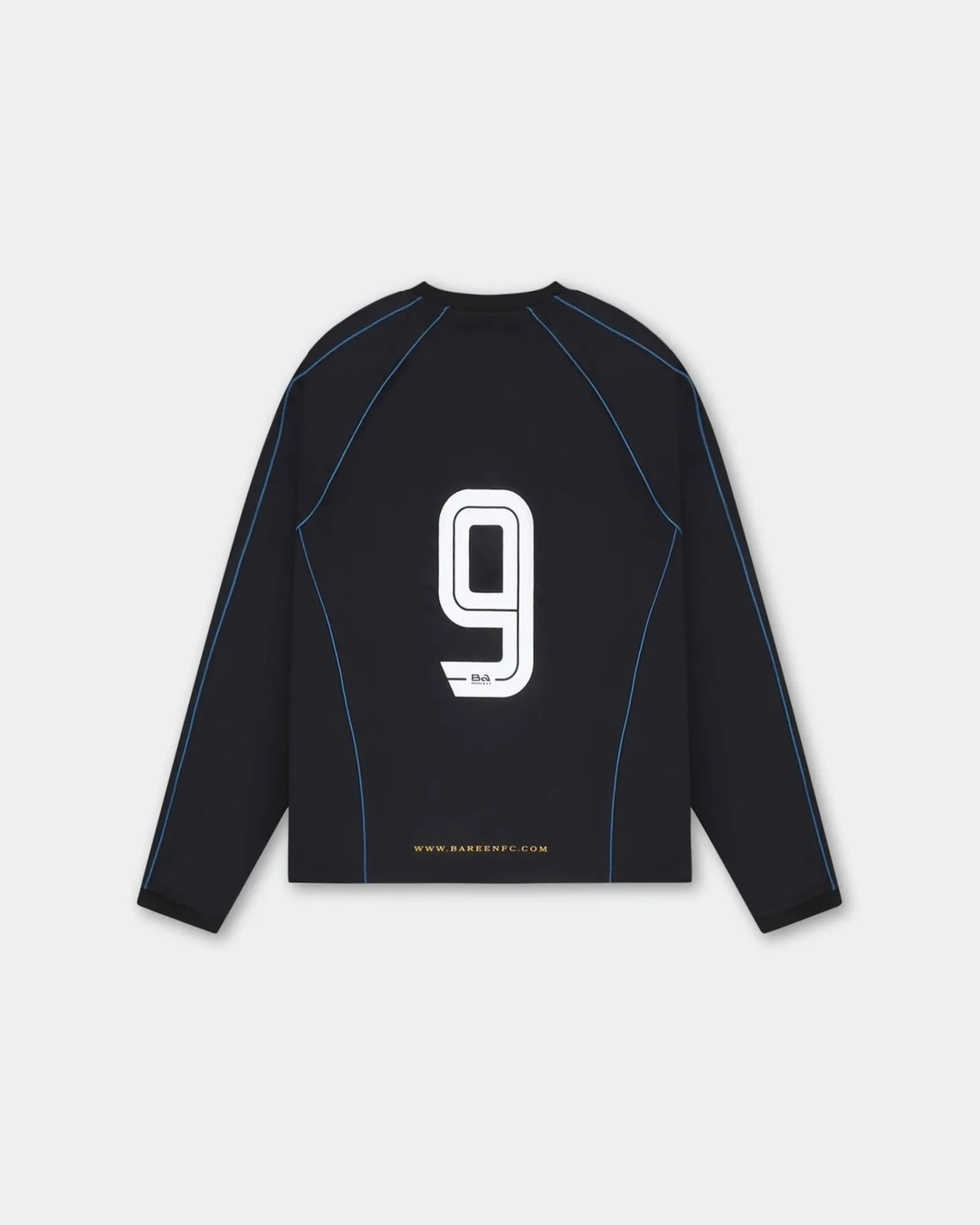 Long Sleeve Football Jersey, Men - Black