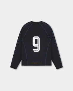Long Sleeve Football Jersey, Women - Black