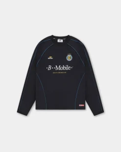 Long Sleeve Football Jersey, Women - Black