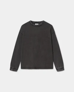 Long Sleeve Oversize, Men - Acid wash - Vintage Black