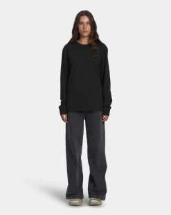 Long Sleeve Oversize, Women - Vintage Black