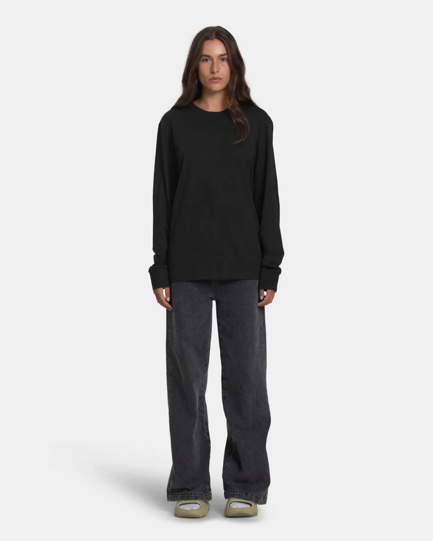 Long Sleeve Oversize, Women - Vintage Black