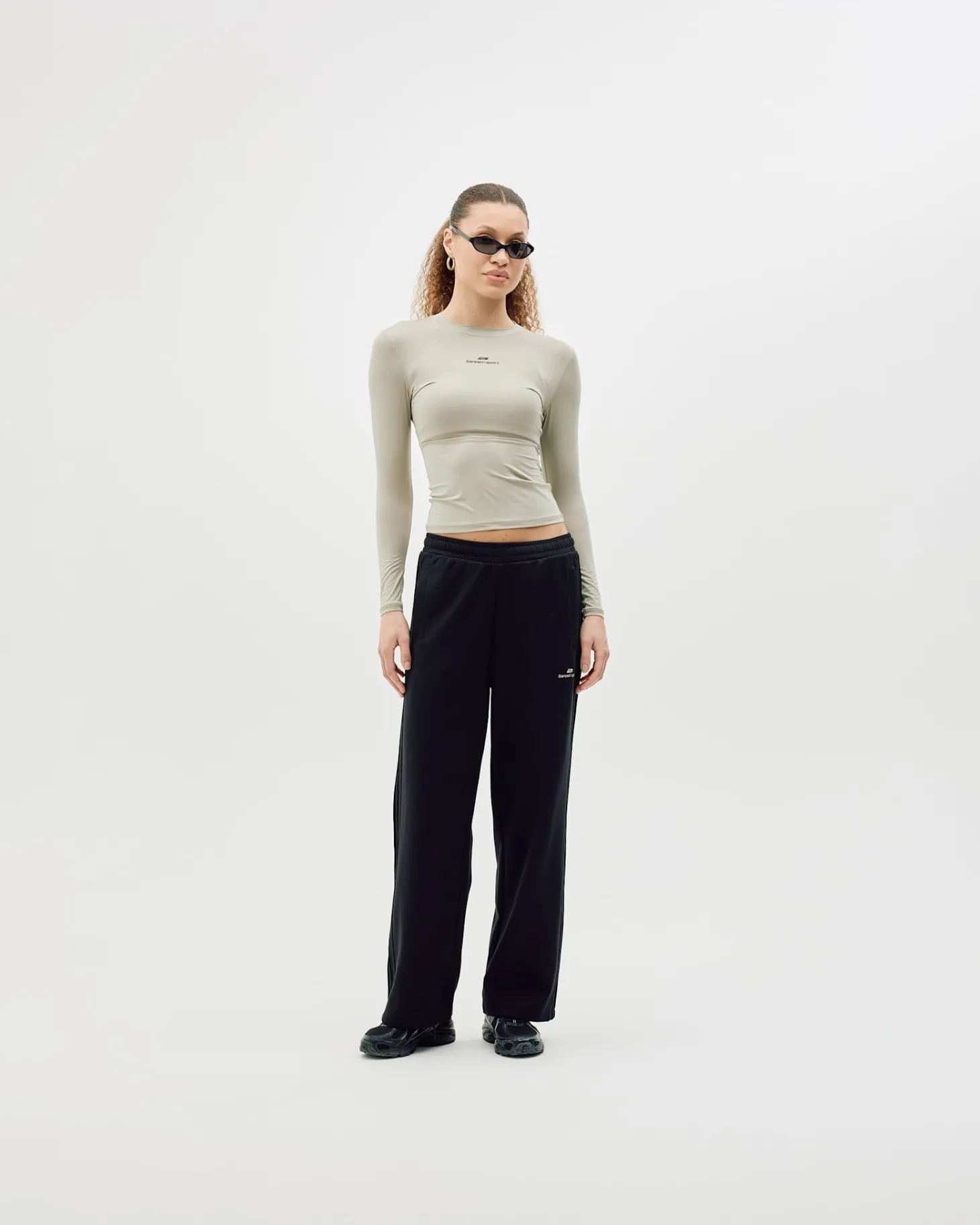 Long Sleeve Stretch Tee, Women - Clay