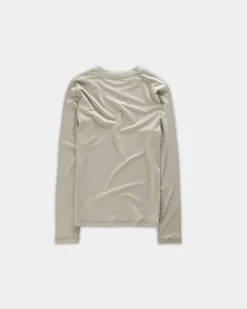 Long Sleeve Stretch Tee, Women - Clay
