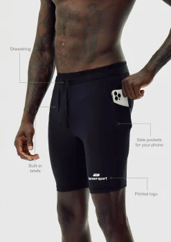 Men's Active Sprinter Tights - Black Onyx
