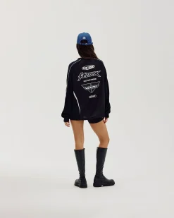 Moto Long Sleeve, Women - Black