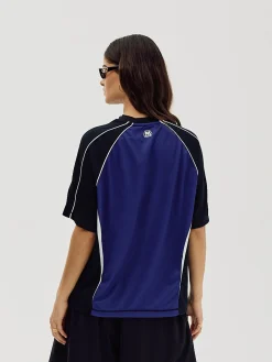 Moto T-shirt, Women - Cobalt Blue
