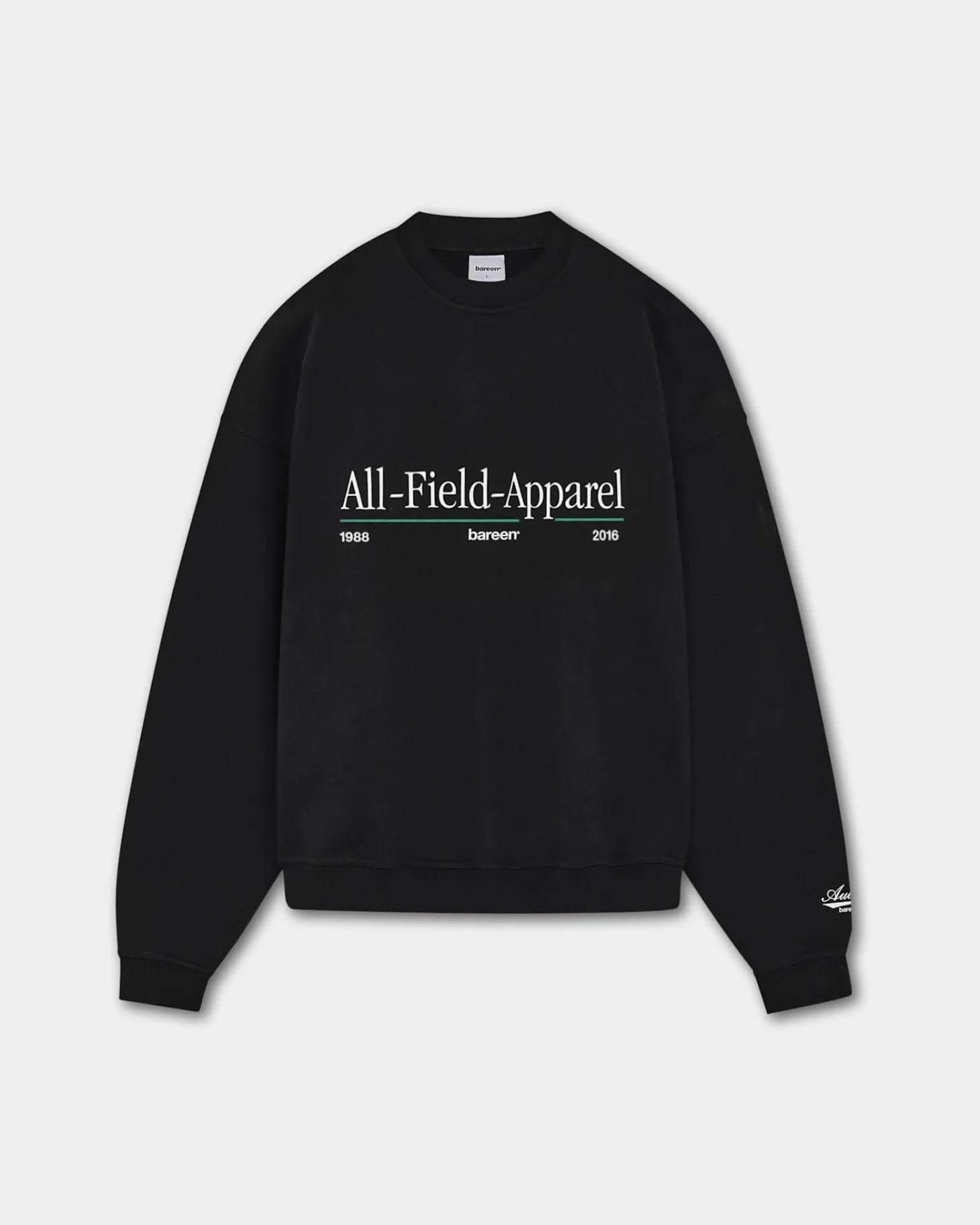 Oversize Crewneck, Men - AW25 - Black