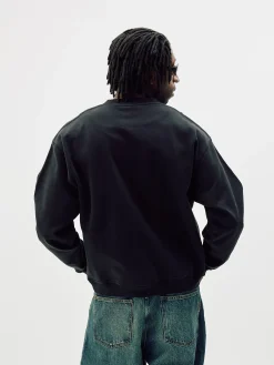 Oversize Crewneck, Men - Black