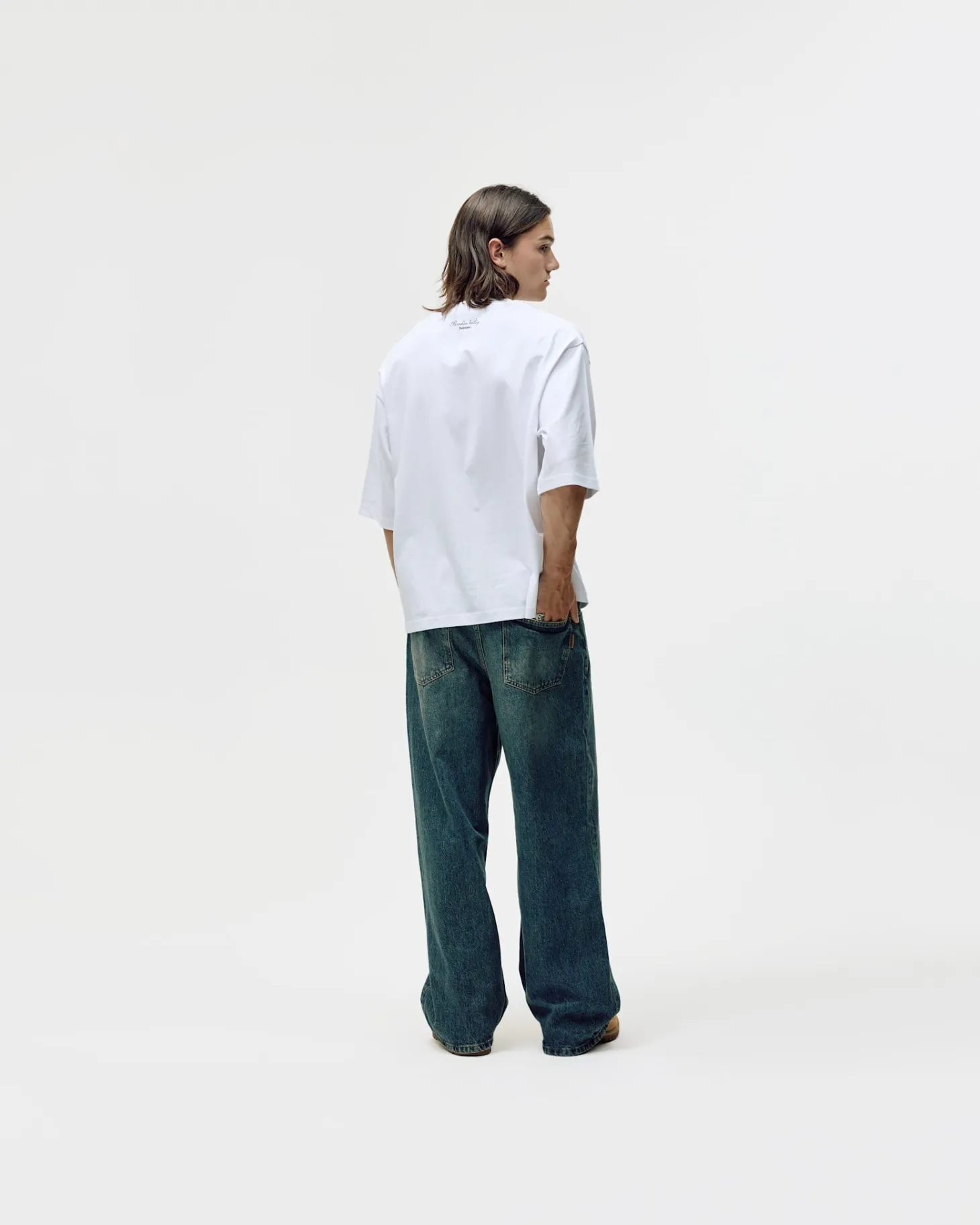 Oversized Box Fit, Men - Paradise Valley - White