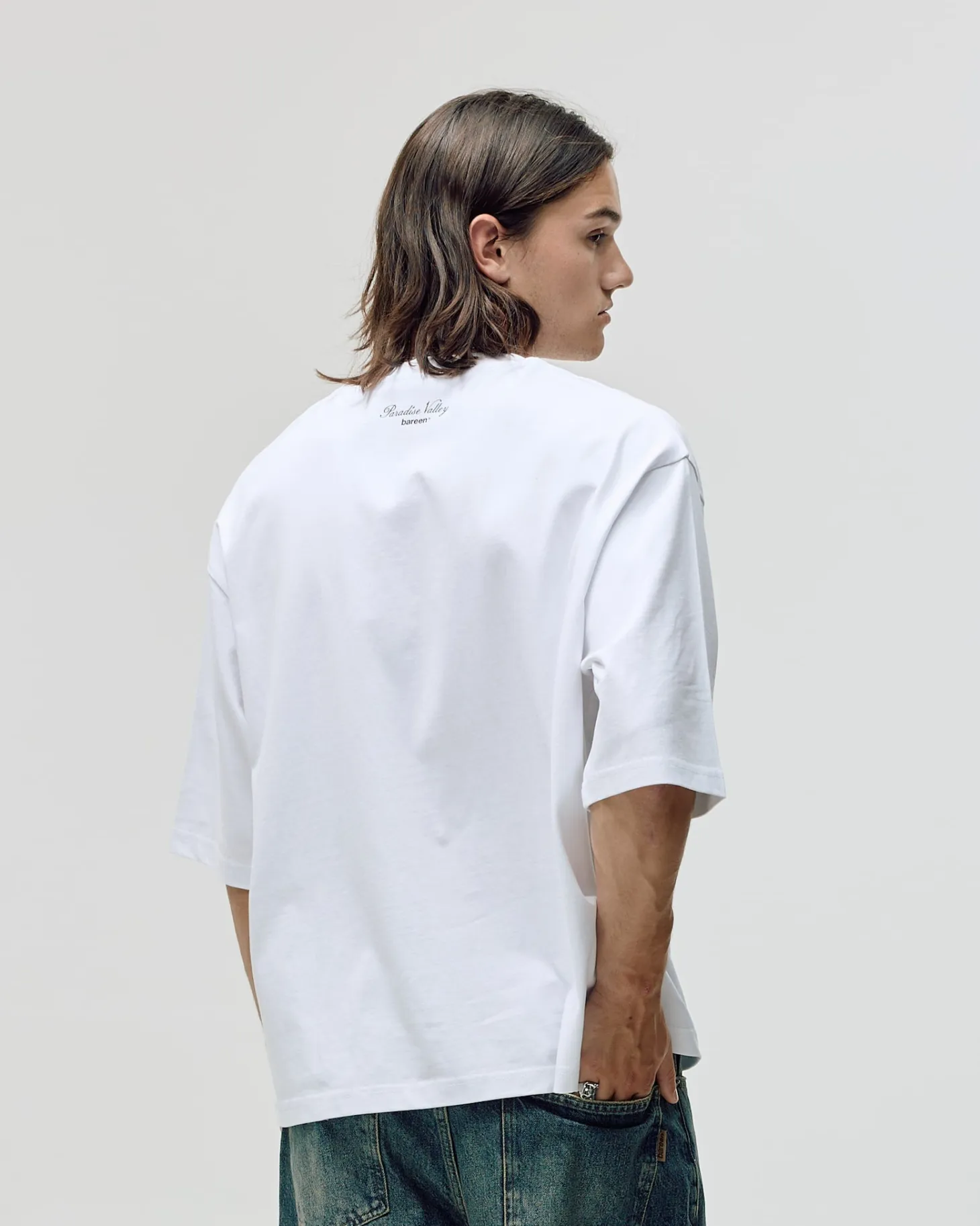 Oversized Box Fit, Men - Paradise Valley - White
