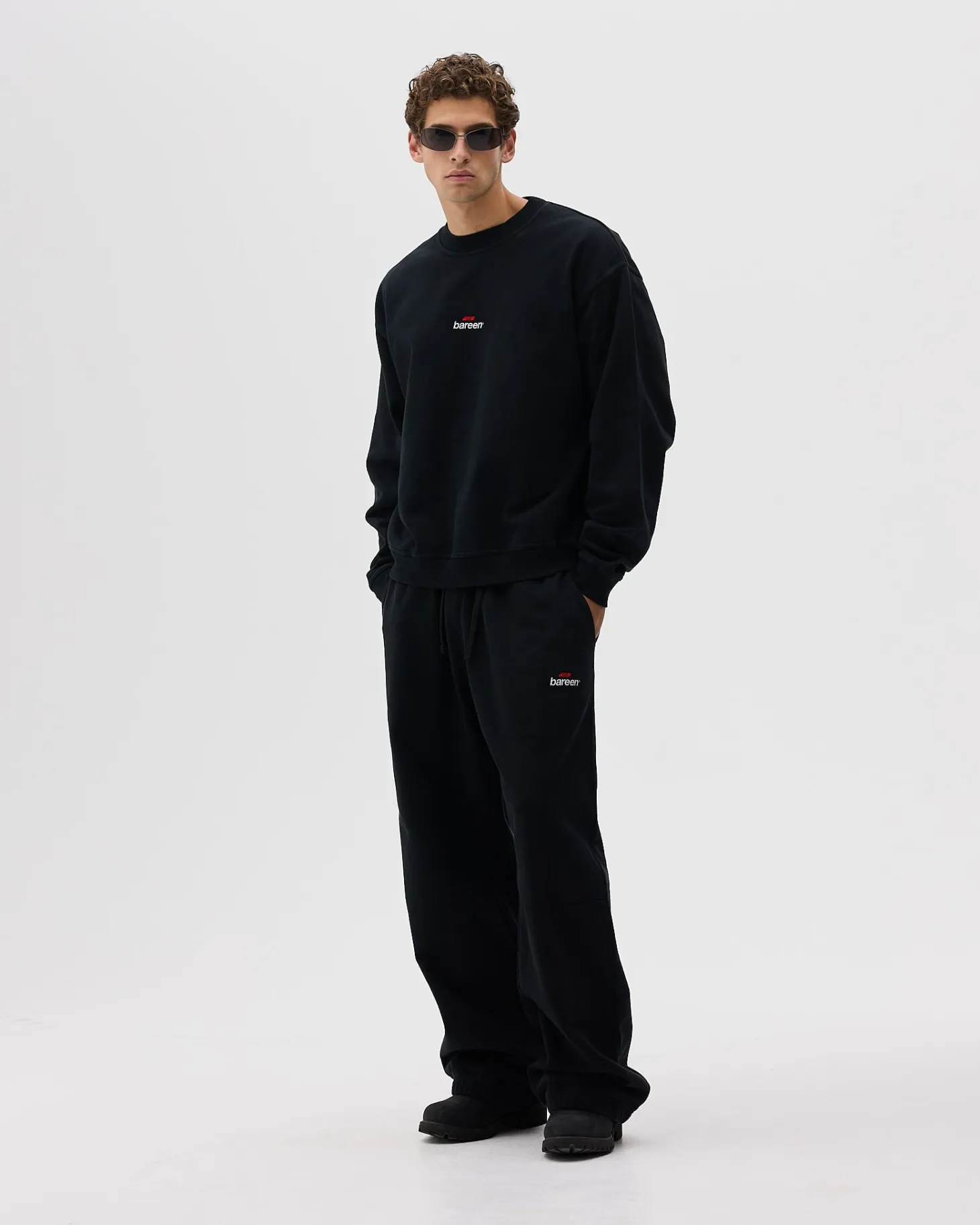 Oversized Crewneck, Men - Logo 3.0 - Black