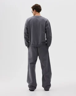 Oversized Crewneck, Men - Logo 3.0 - Dark Grey