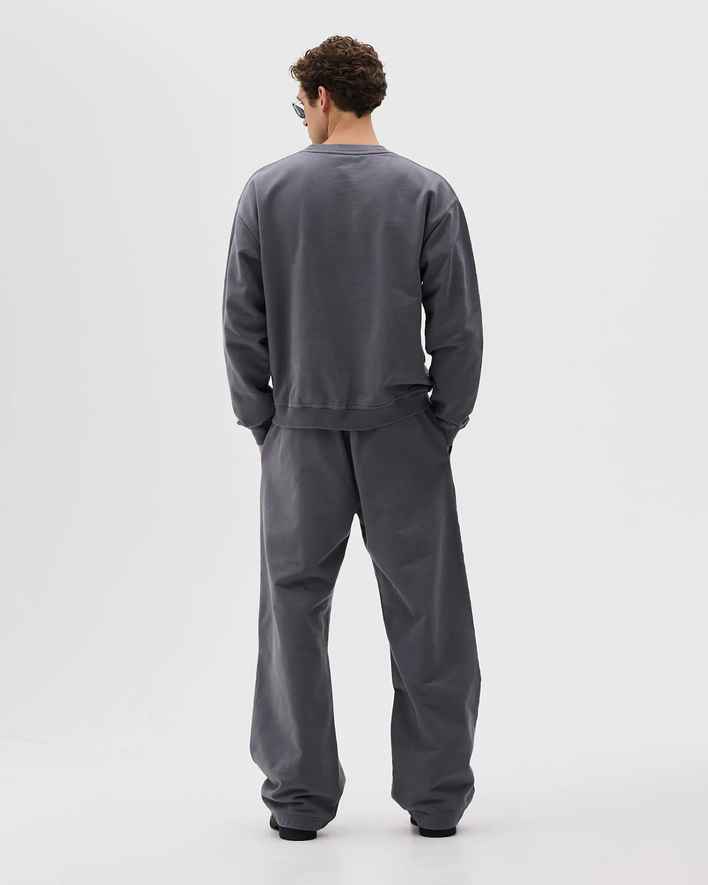 Oversized Crewneck, Men - Logo 3.0 - Dark Grey