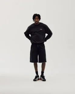 Oversized Crewneck, Men - Moto - Black
