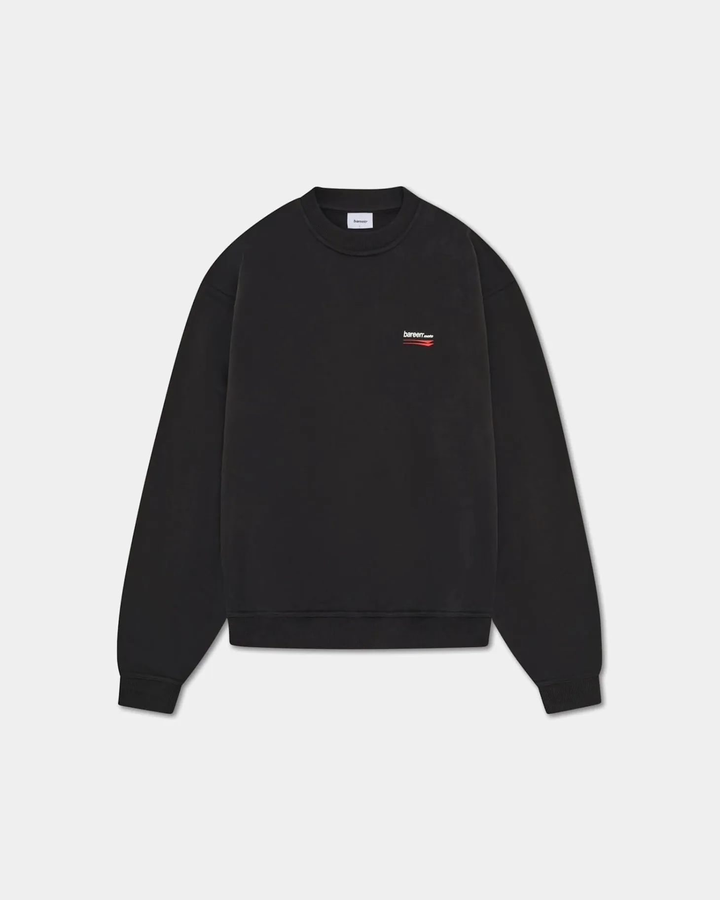 Oversized Crewneck, Men - Moto - Black